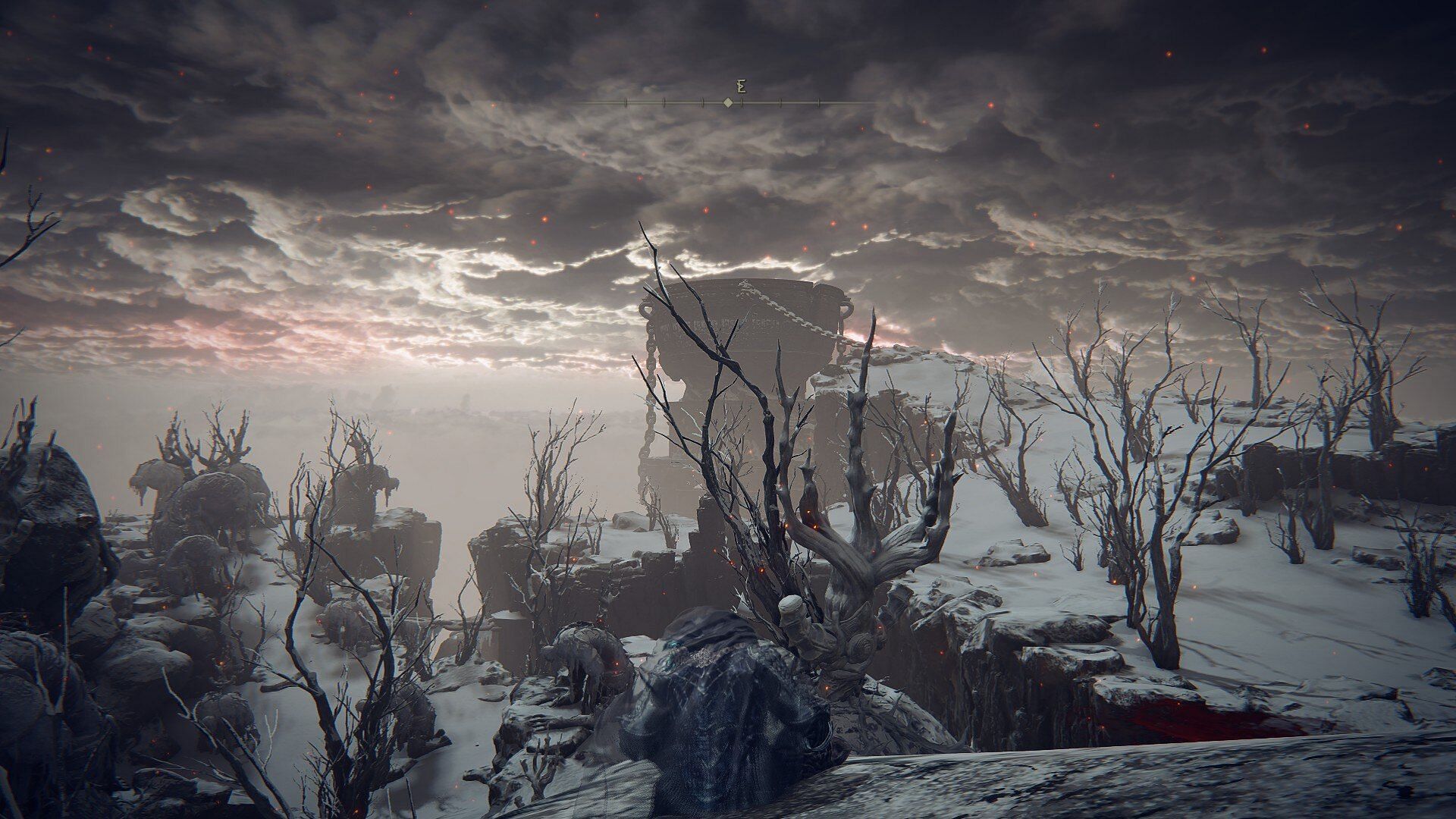 The Mountaintops of the Giants now lie scattered with the corpses of its inhabitants... (Image via FromSoftware)