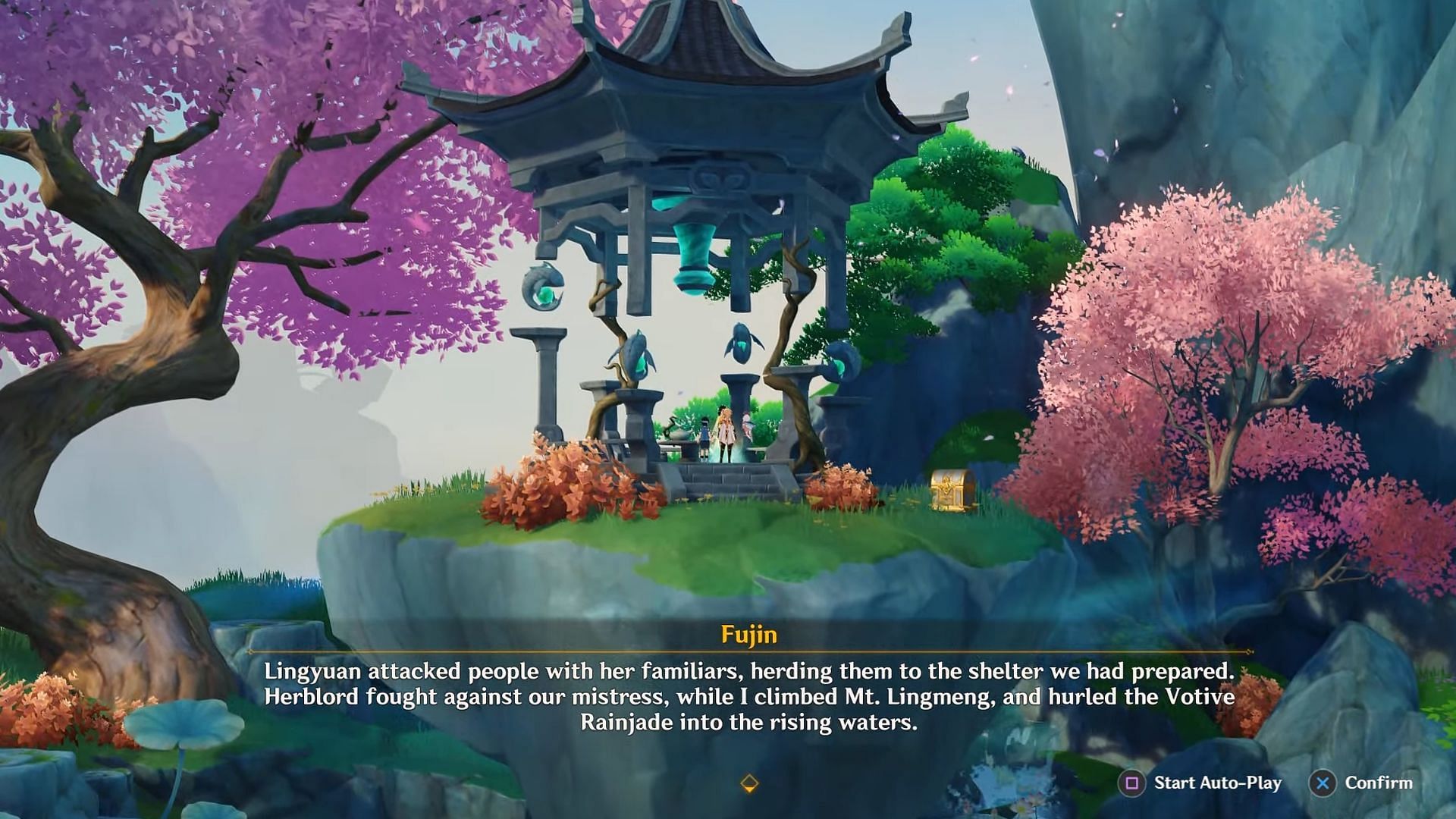 Fujin retelling about the rebellion (Image via YouTube/Mr.Trajet)