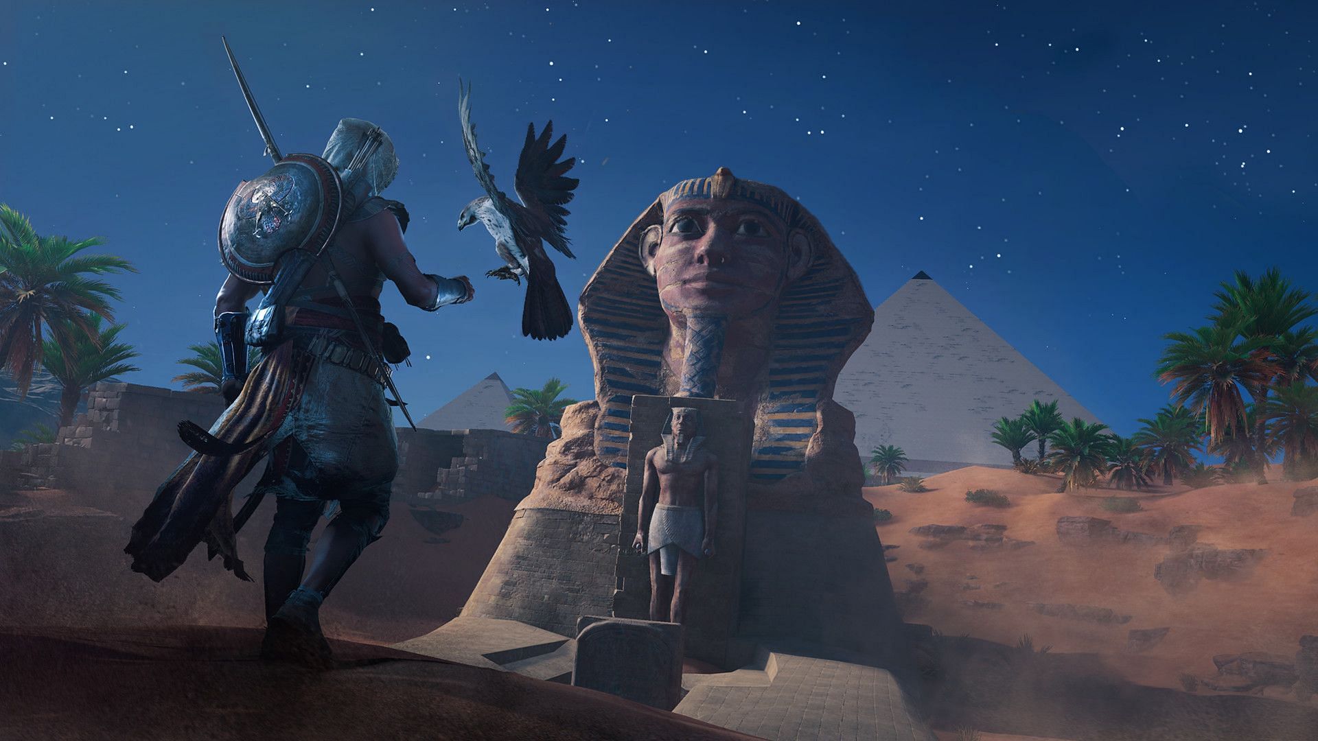 Visit characters and landmarks from ancient Egypt in Assassin&#039;s Creed Origins. (Image via Ubisoft)