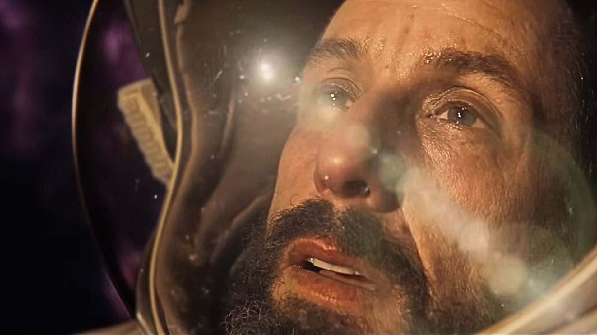 Adam Sandler plays Jakub Proch&aacute;zka in Spaceman (Image via YouTube/Netflix, official trailer, 2:07)