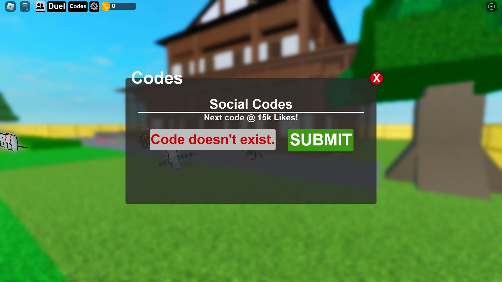 Troubleshooting codes for Slayer Arena (Image via Roblox)