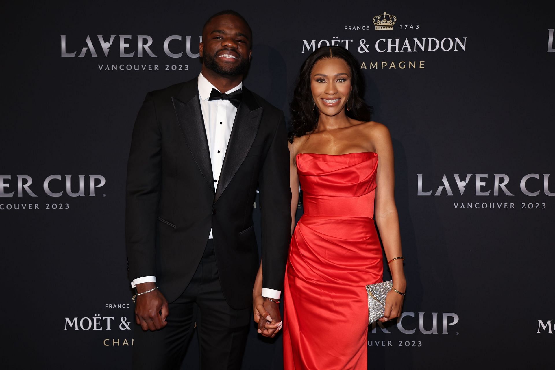 Frances Tiafoe and Ayan Broomfield at the Laver Cup 2023 dinner