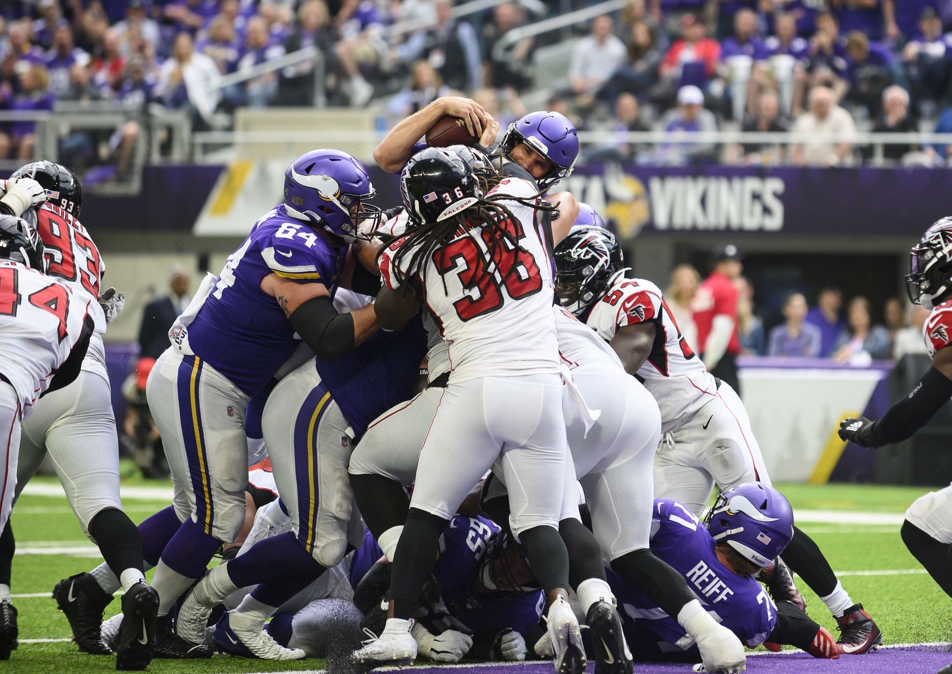 Kirk Cousins during Atlanta Falcons vs. Minnesota Vikings