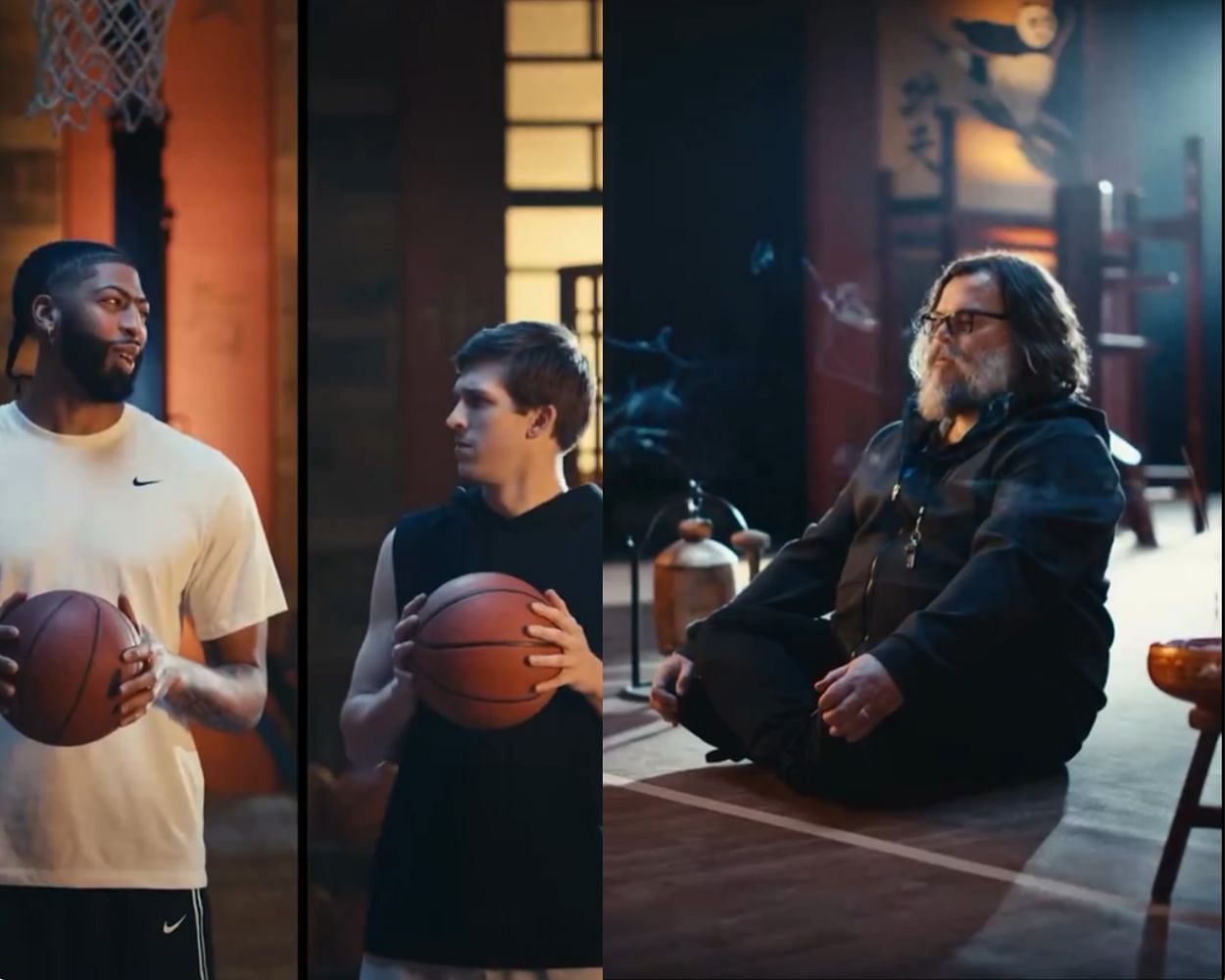 Anthony Davis &amp; Austin Reaves team up with Jack Black in Kung Fu Panda commercial