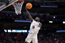 "Duke is always the luckiest team": College hoops fans call out Duke's win over No. 1 Houston amid Jamal Shead's injury