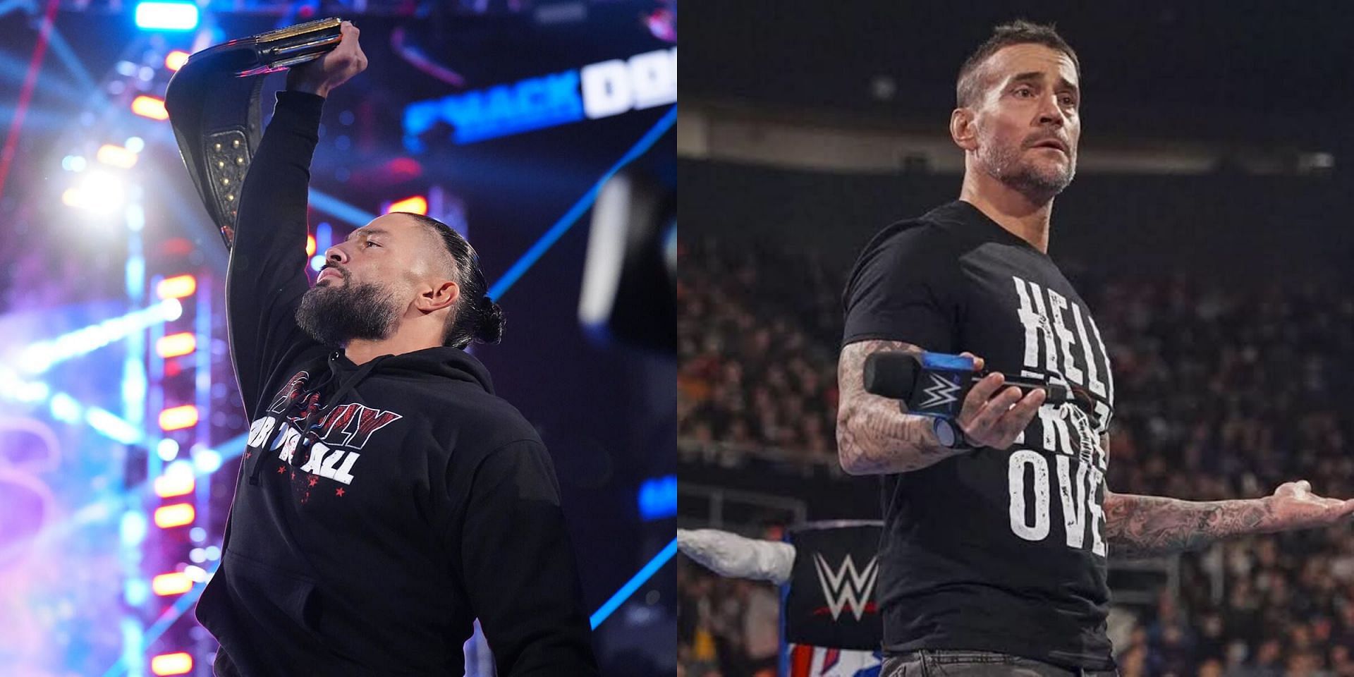 WWE सुपरस्टार रोमन रेंस और सीएम पंक 