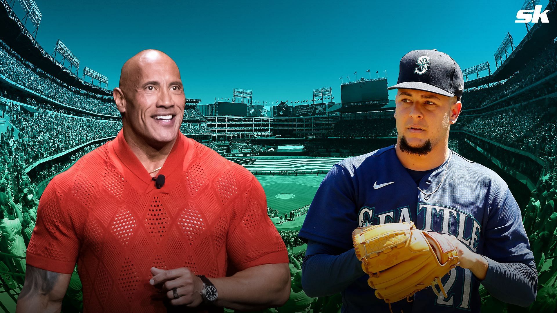 The Mariners shared a picture that revealed an uncanny resemblance between Luis Castillo and Dwayne Johnson