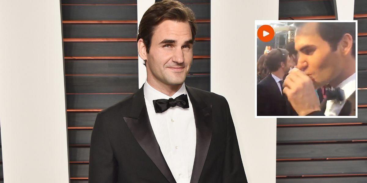 Roger Federer had a tequila shot at the 2016 Academy Awards