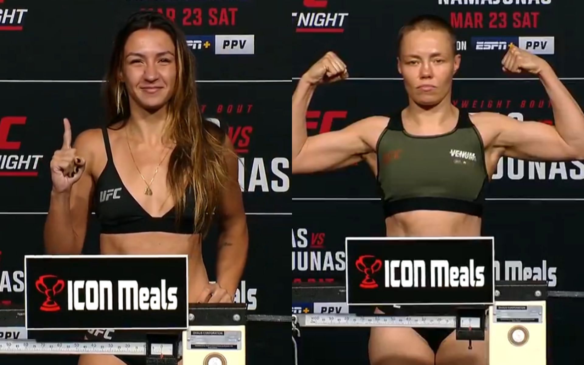 UFC Vegas 89: Amanda Ribas vs. Rose Namajunas weigh-in results