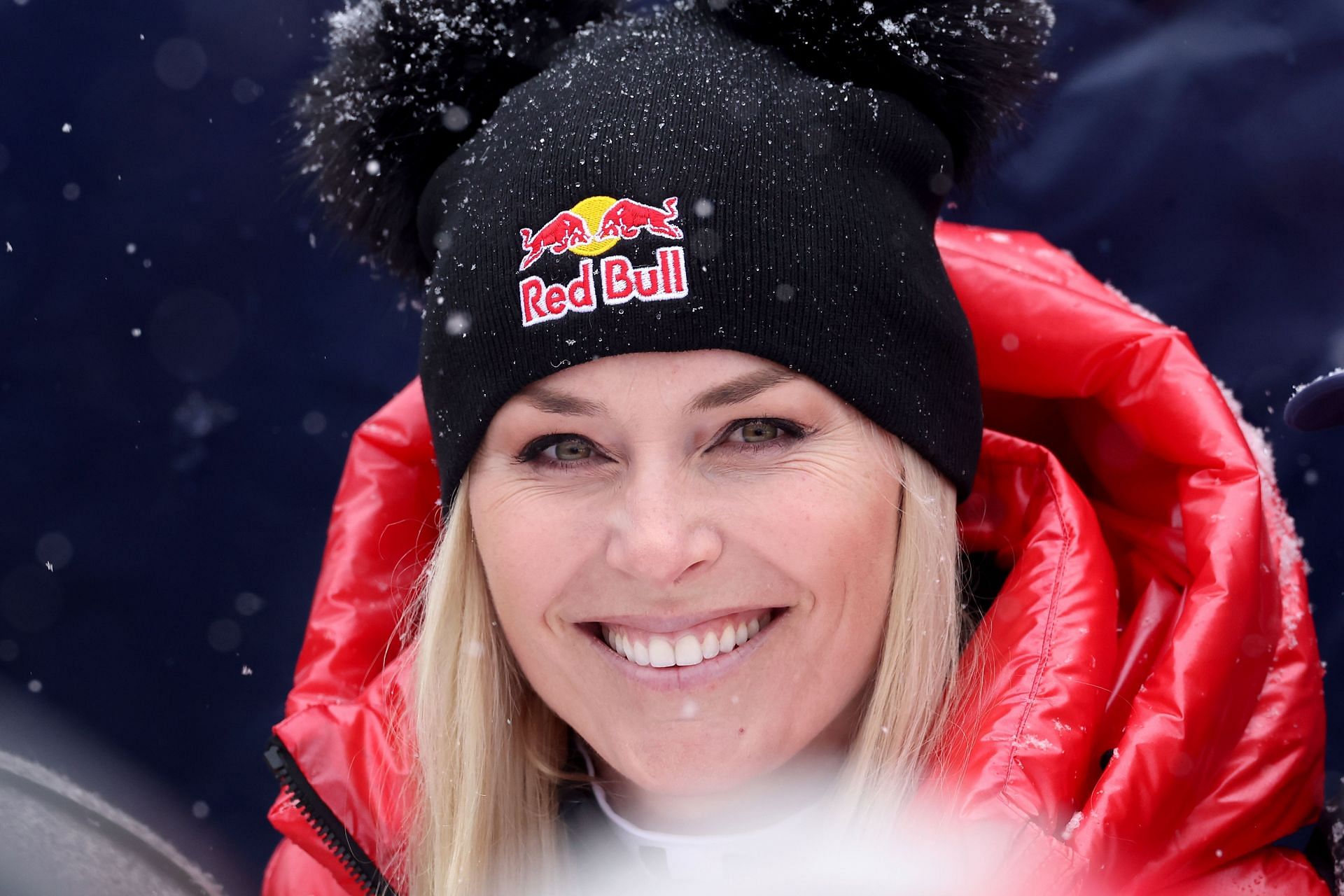 Lindsey Vonn at the Audi FIS Alpine Ski World Cup - Men&#039;s Downhill