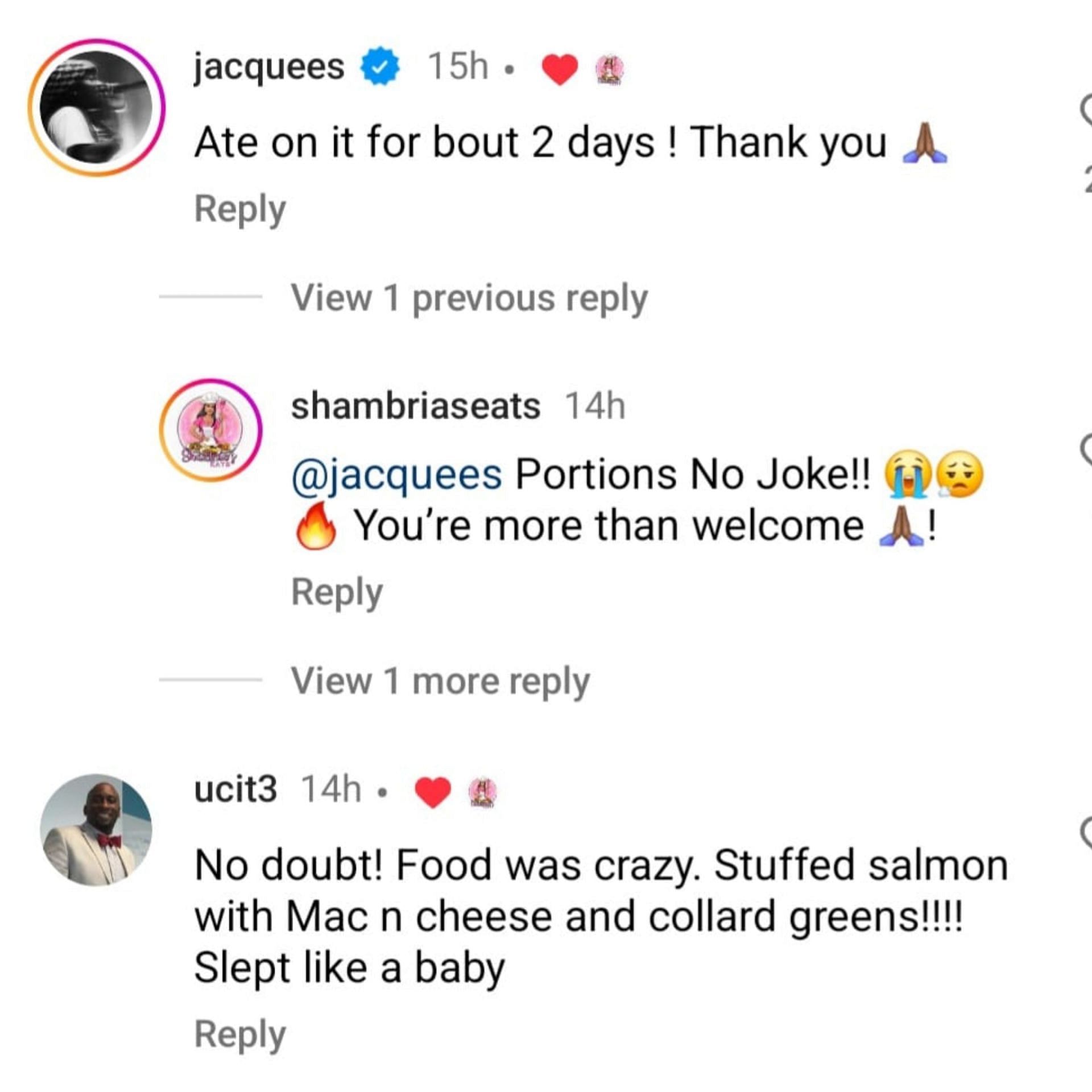 Jacquees and others reacted to the clip.