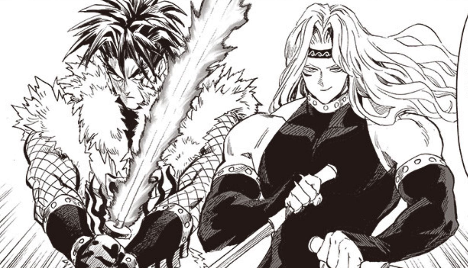 Hellfire Flame and Gale Wind as seen in the manga (Image via Shueisha)