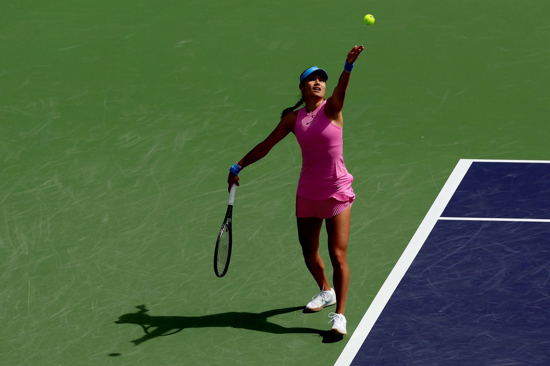 Emma Raducanu at the 2024 BNP Paribas Open 2024.