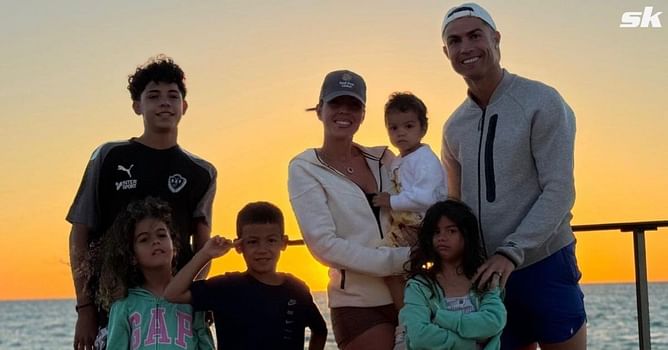 "Recharging in Saudi Arabia with the family!" - Cristiano Ronaldo shares adorable beach pictures alongside family on social media