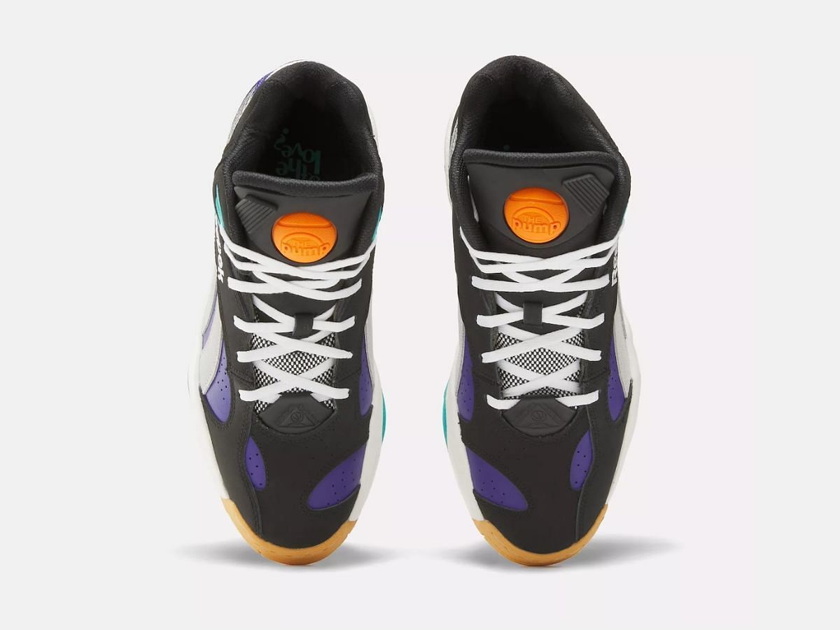 Reebok ATR Pump Vertical &ldquo;Core Black/Bold Purple&rdquo; sneakers (Image via SBD)