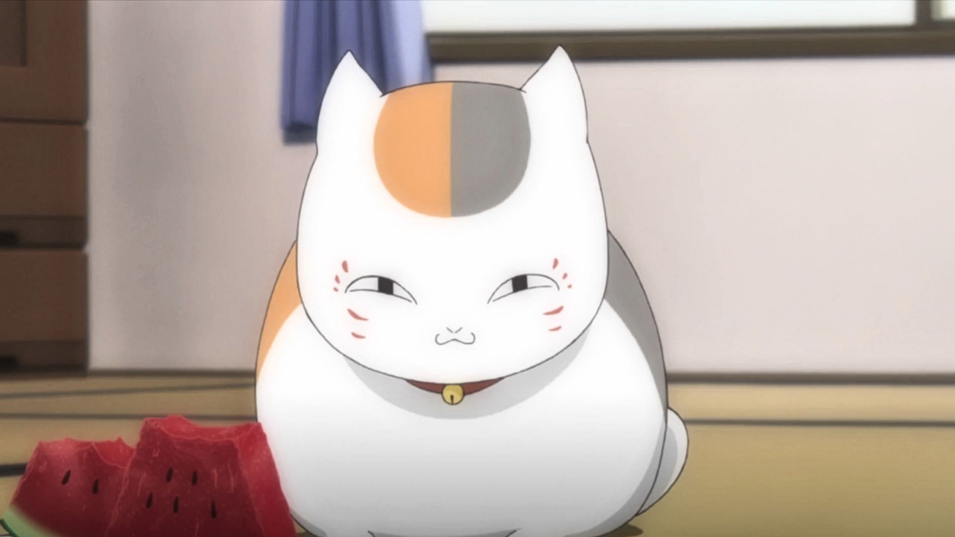 Madara, also known as Nyanko-Sensei, as seen in Natsume Yujin-cho (Image via Brain&#039;s Base)