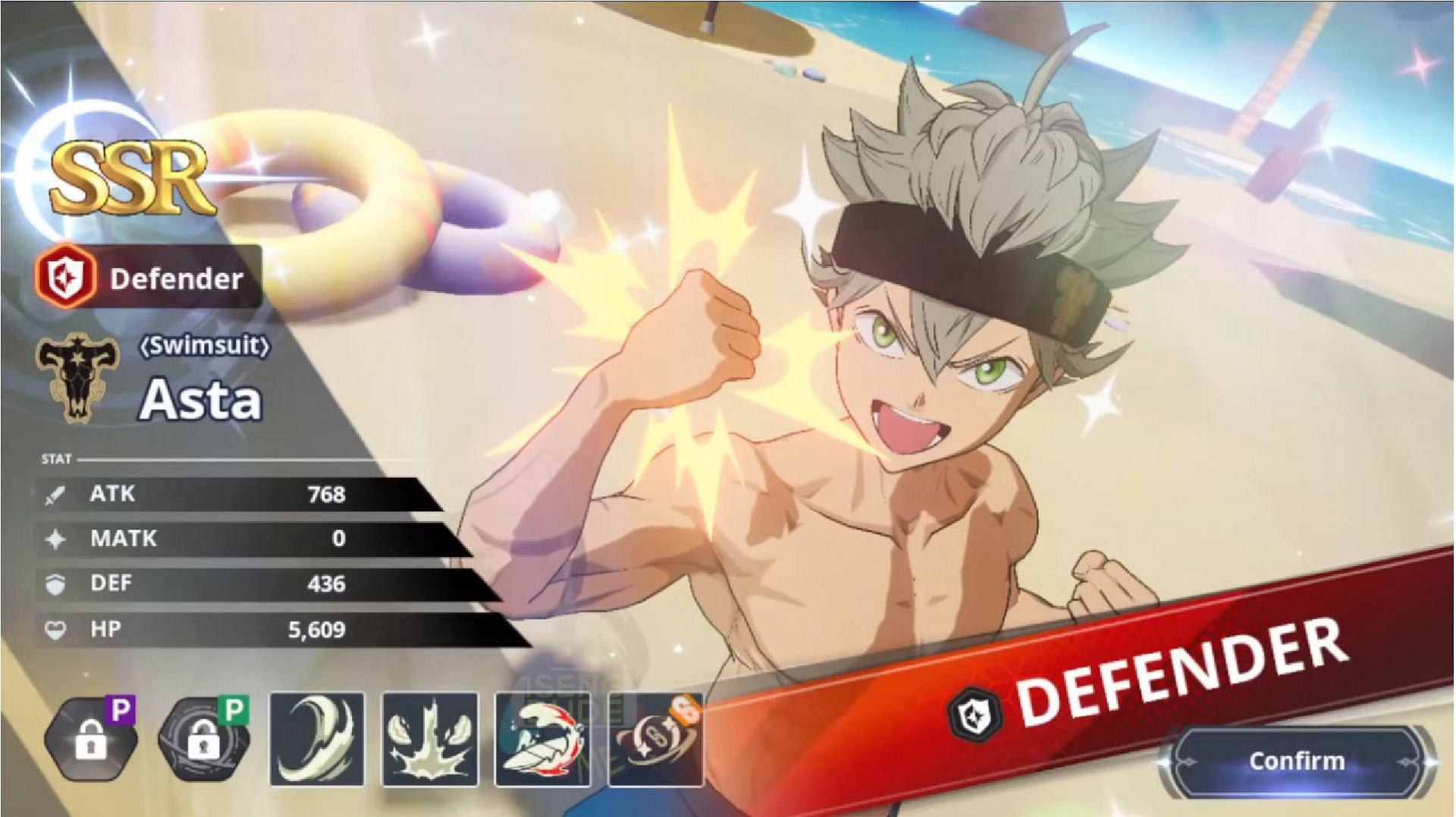 One of the previous Tropical Retreat events gifted free Swimsuit Asta to players. (Image via Vic Game Studio)