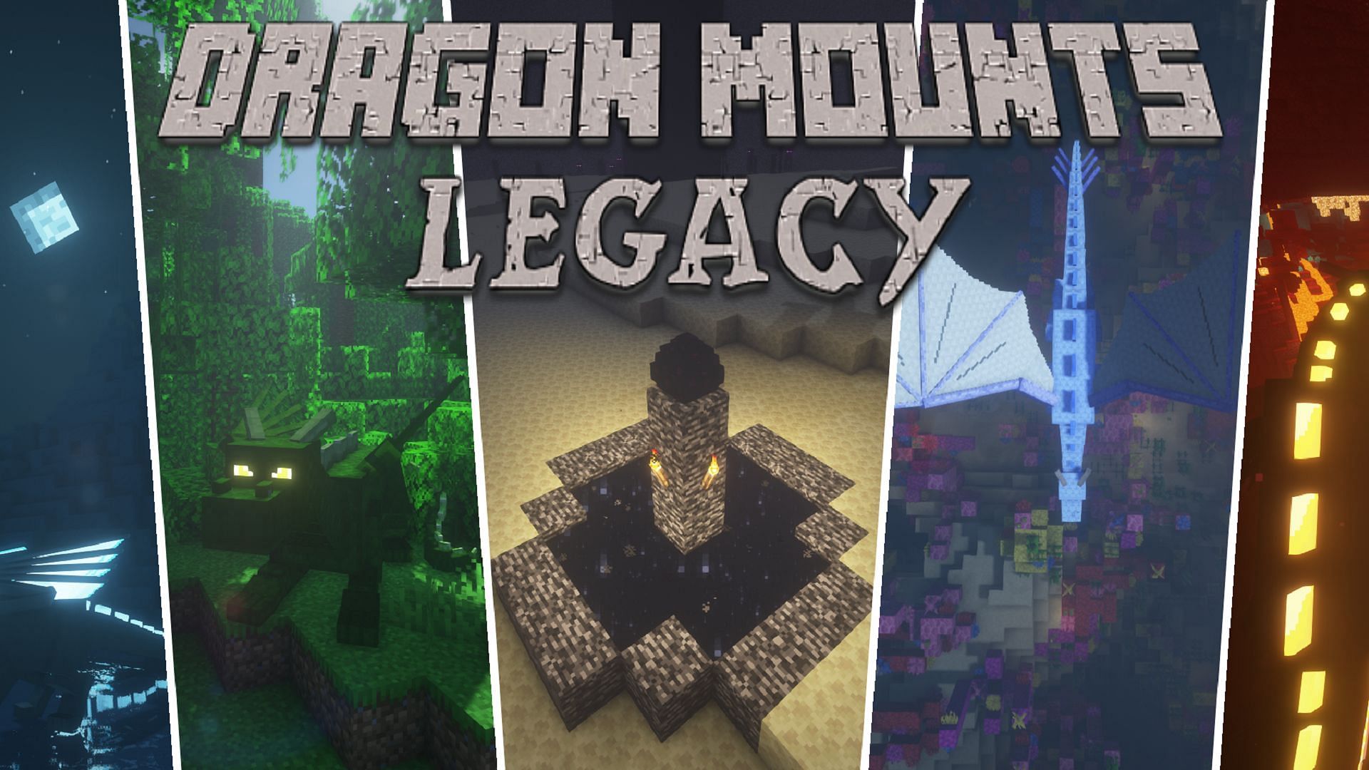 Ride a powerful dragon across worlds with this Minecraft flight mod (Image via Kay9/Modrinth)