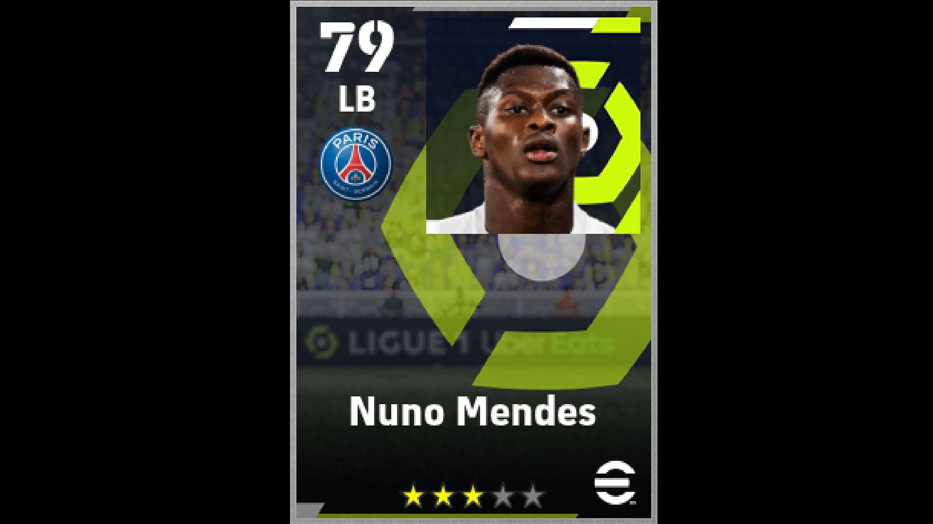 Although young, Nuno Mendes is one of the best Left Backs in eFootball 2024 (Image via Konami)