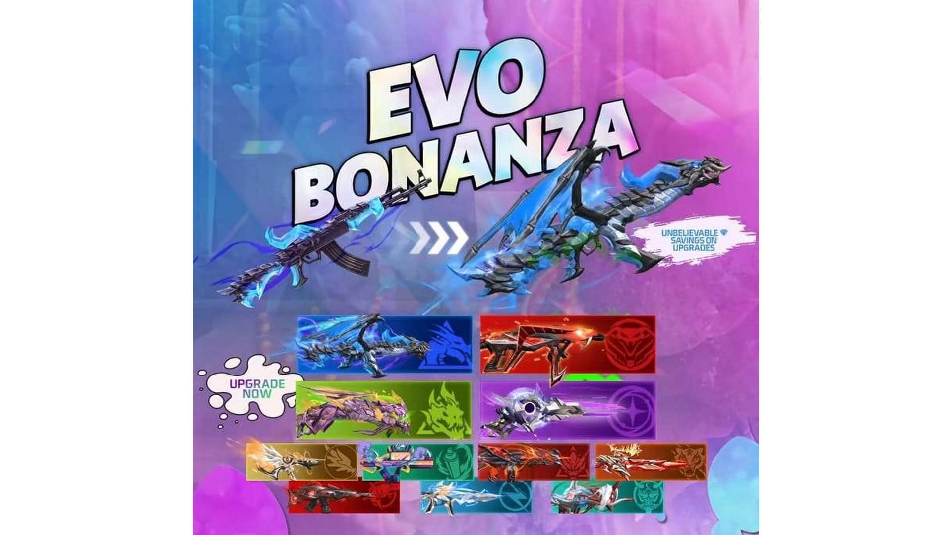 Upgrade Evo gun skins (Image via Garena)