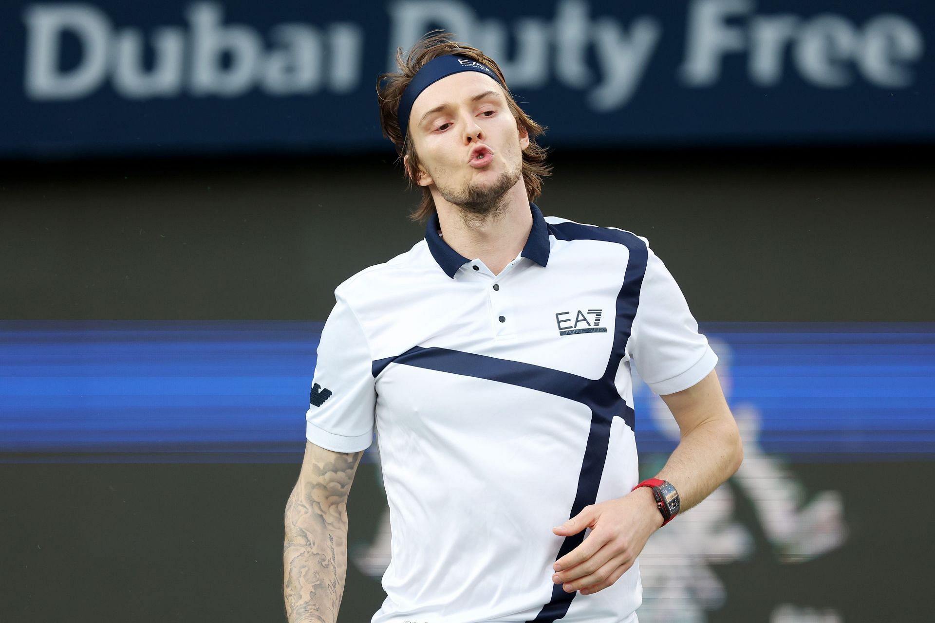 Alexander Bublik at the 2024 Dubai Tennis Championships