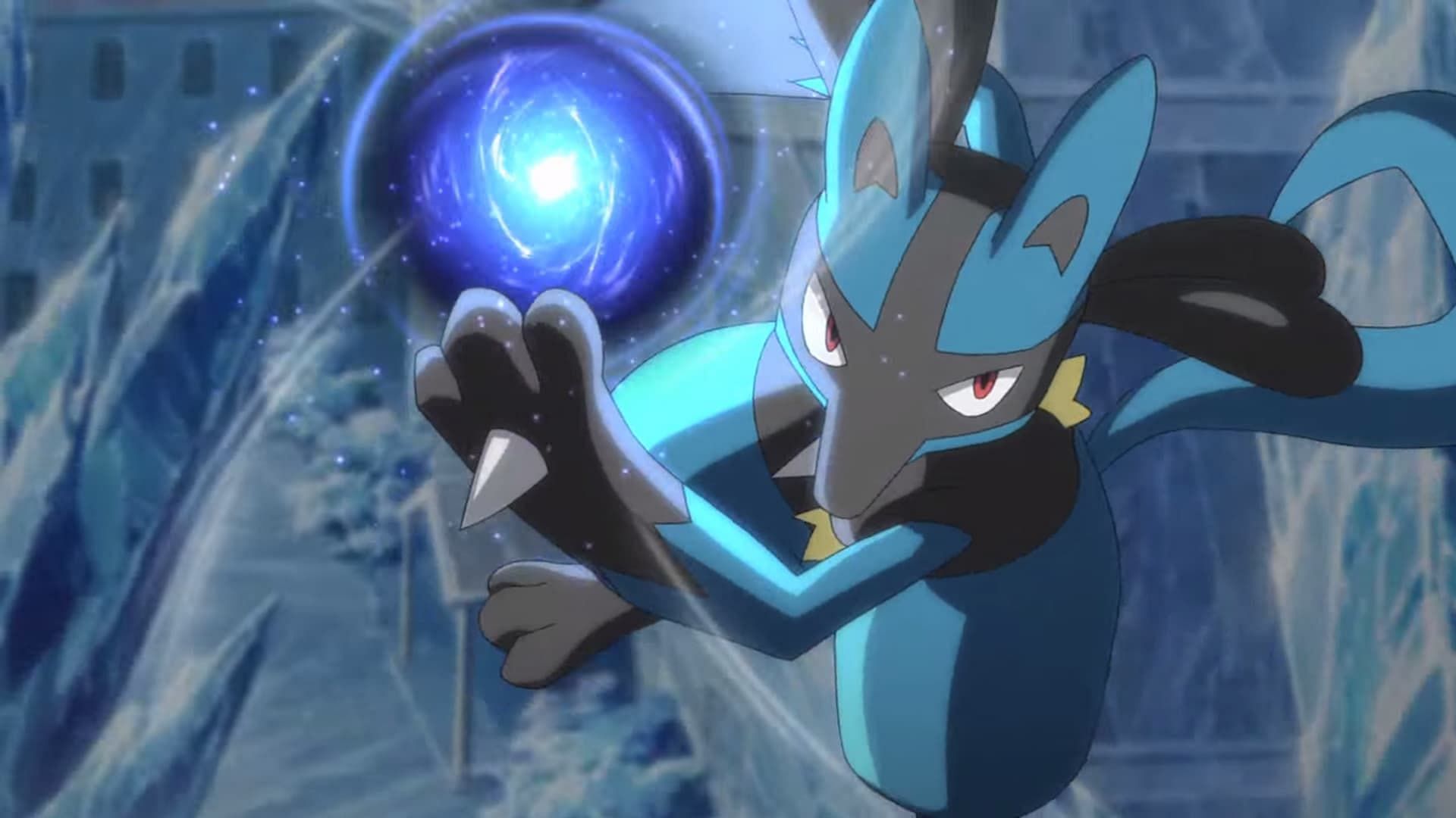 Lucario in the anime (Image via The Pokemon Company)