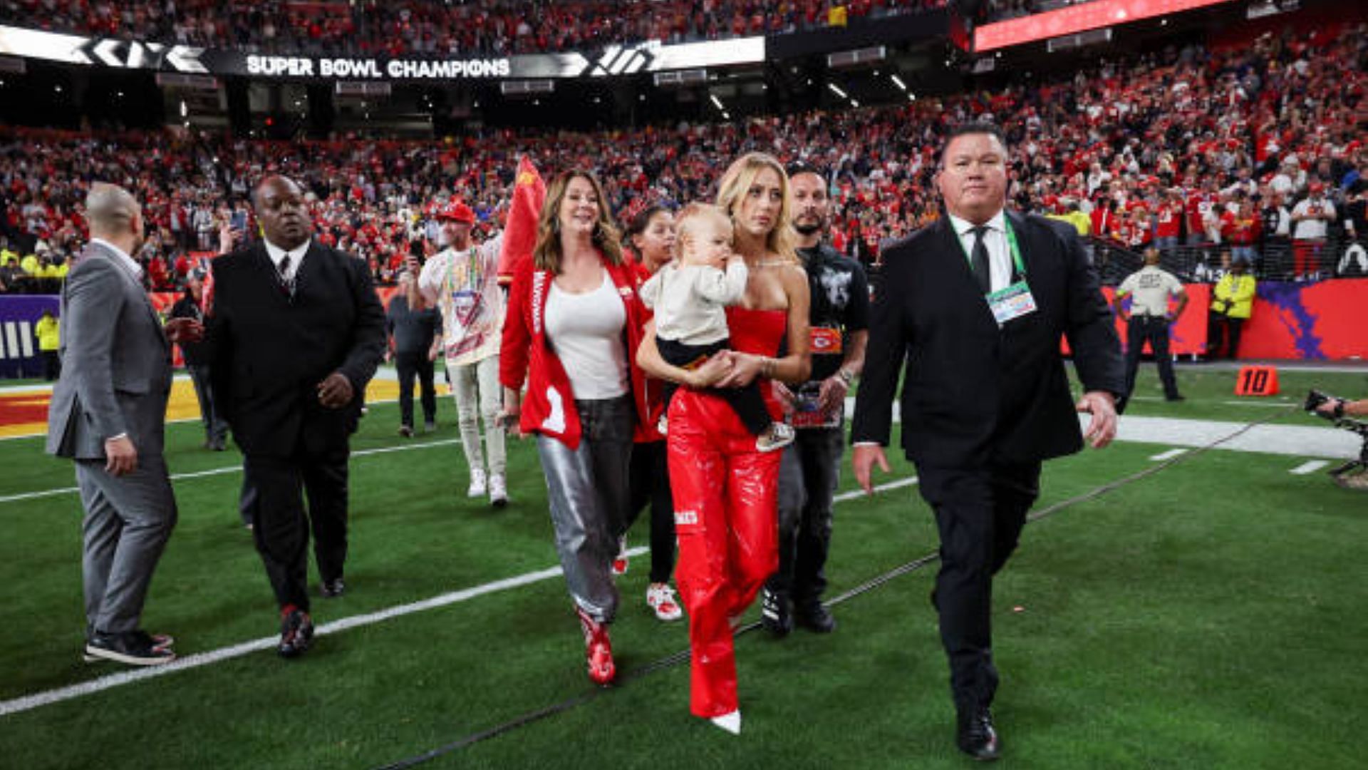 Brittany Mahomes is enjoying some downtime with her family. 