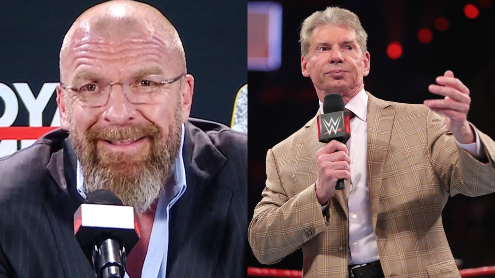 Triple H (left), Vince McMahon (right)