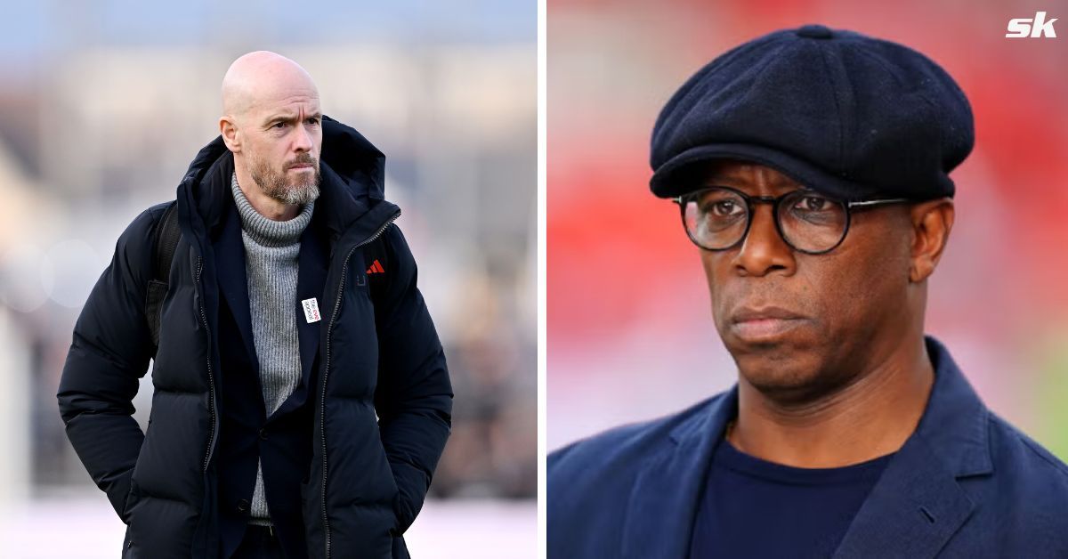 Erik ten Hag (left) and Ian Wright