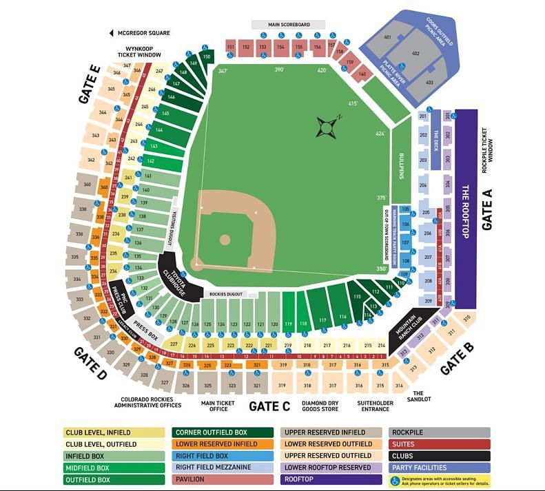 Coors Field Seating Chart