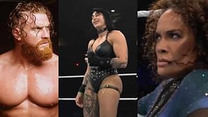 Rhea Ripley sends a message to Buddy Matthews after giving Nia Jax a stinkface at WWE live event
