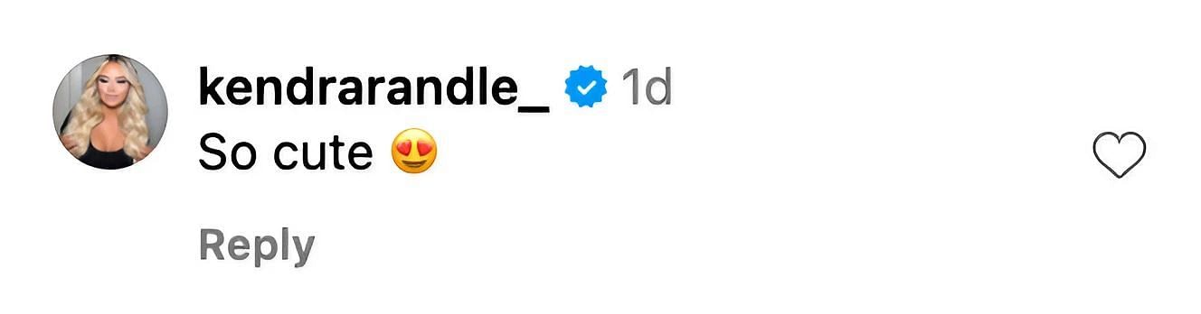 Kendra Randle&#039;s comment on the post