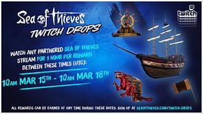 Sea of Thieves Twitch Drops for March 2024