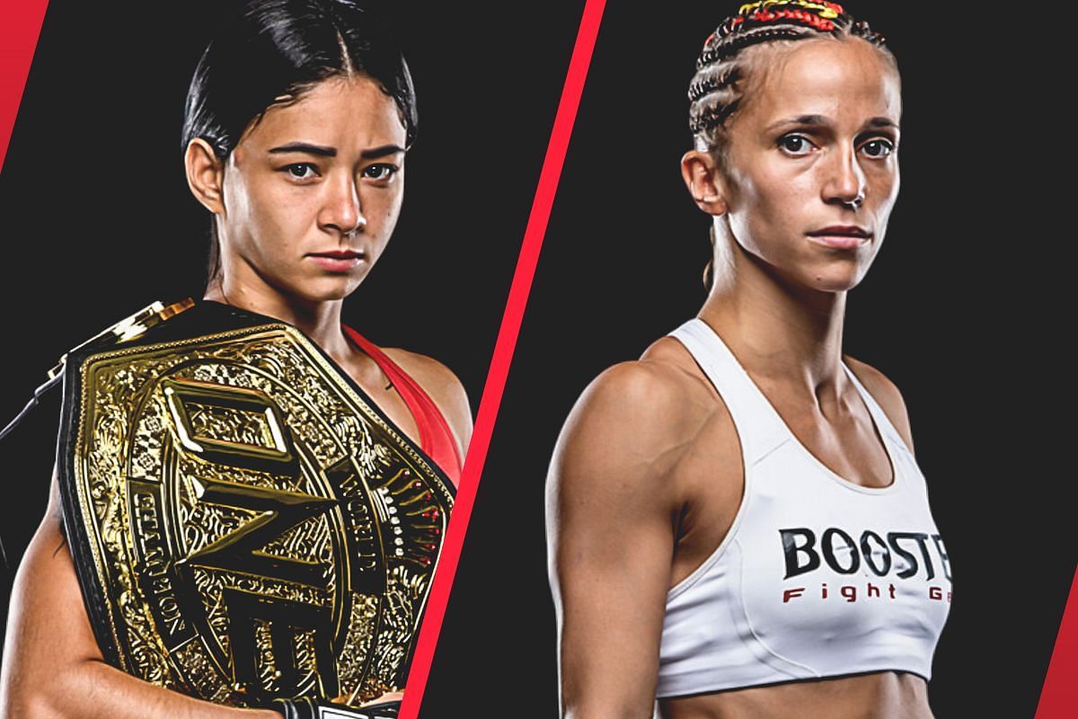 Allycia Hellen Rodrigues (L) and Cristina Morales (R) | Photo by ONE Championship