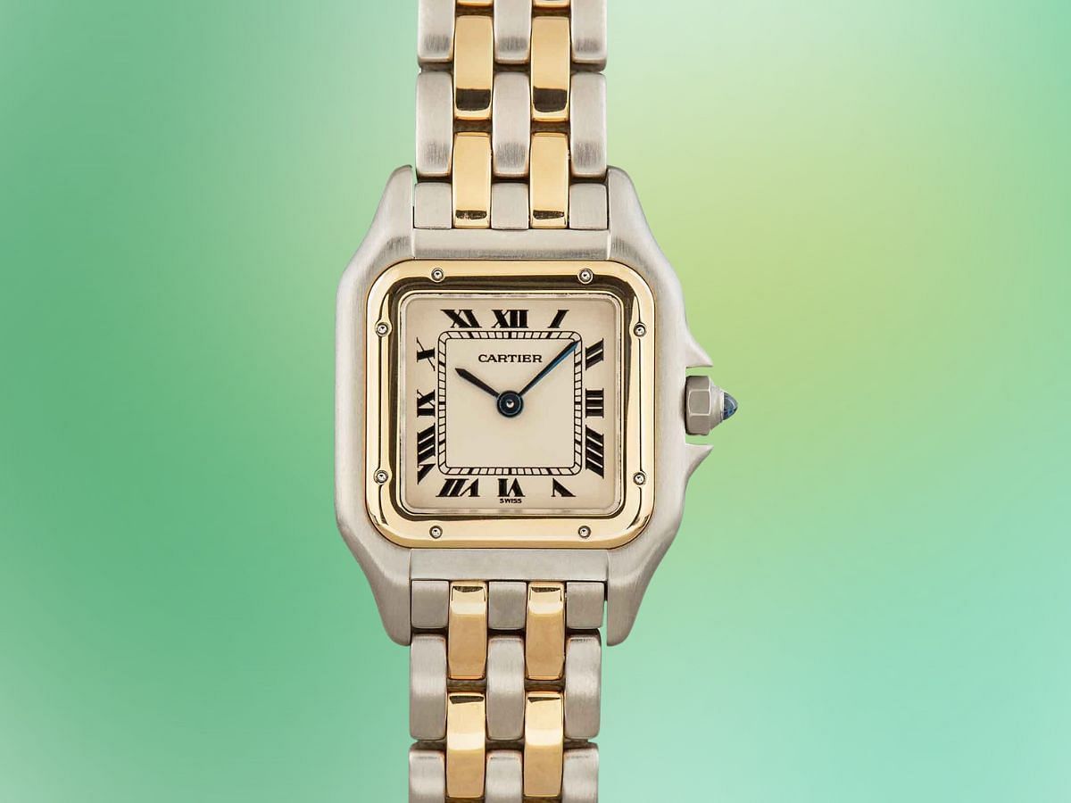 The Panthere de Cartier 18k Yellow Gold (Image via Bob&rsquo;s watches)