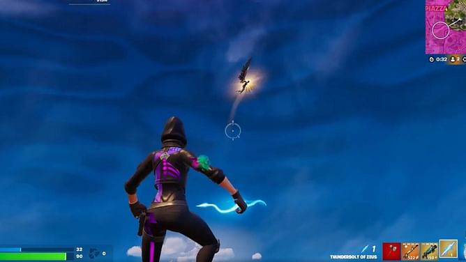 "Electric type is super effective against flying type": Fortnite player gets an incredible Victory Royale using Thunderbolt of Zeus