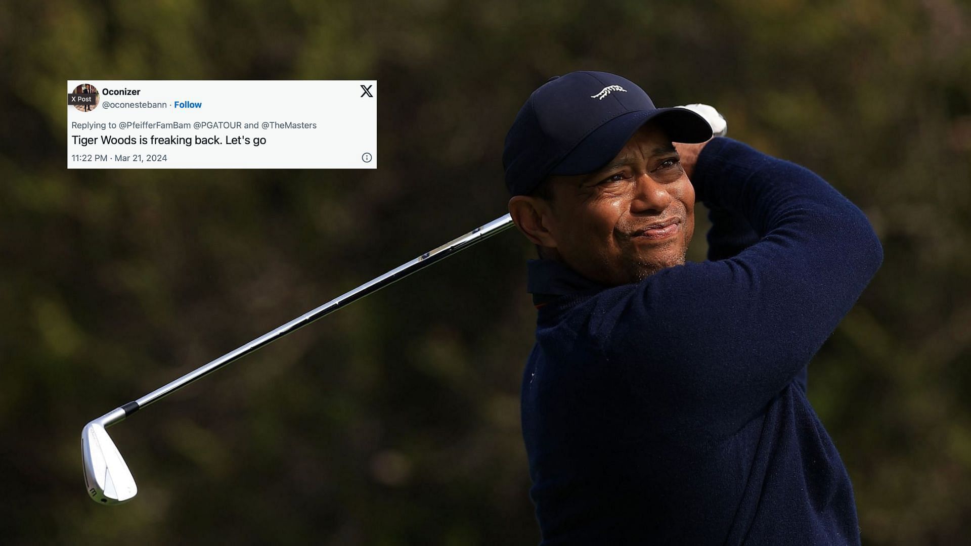 Tiger Woods (image via Getty)