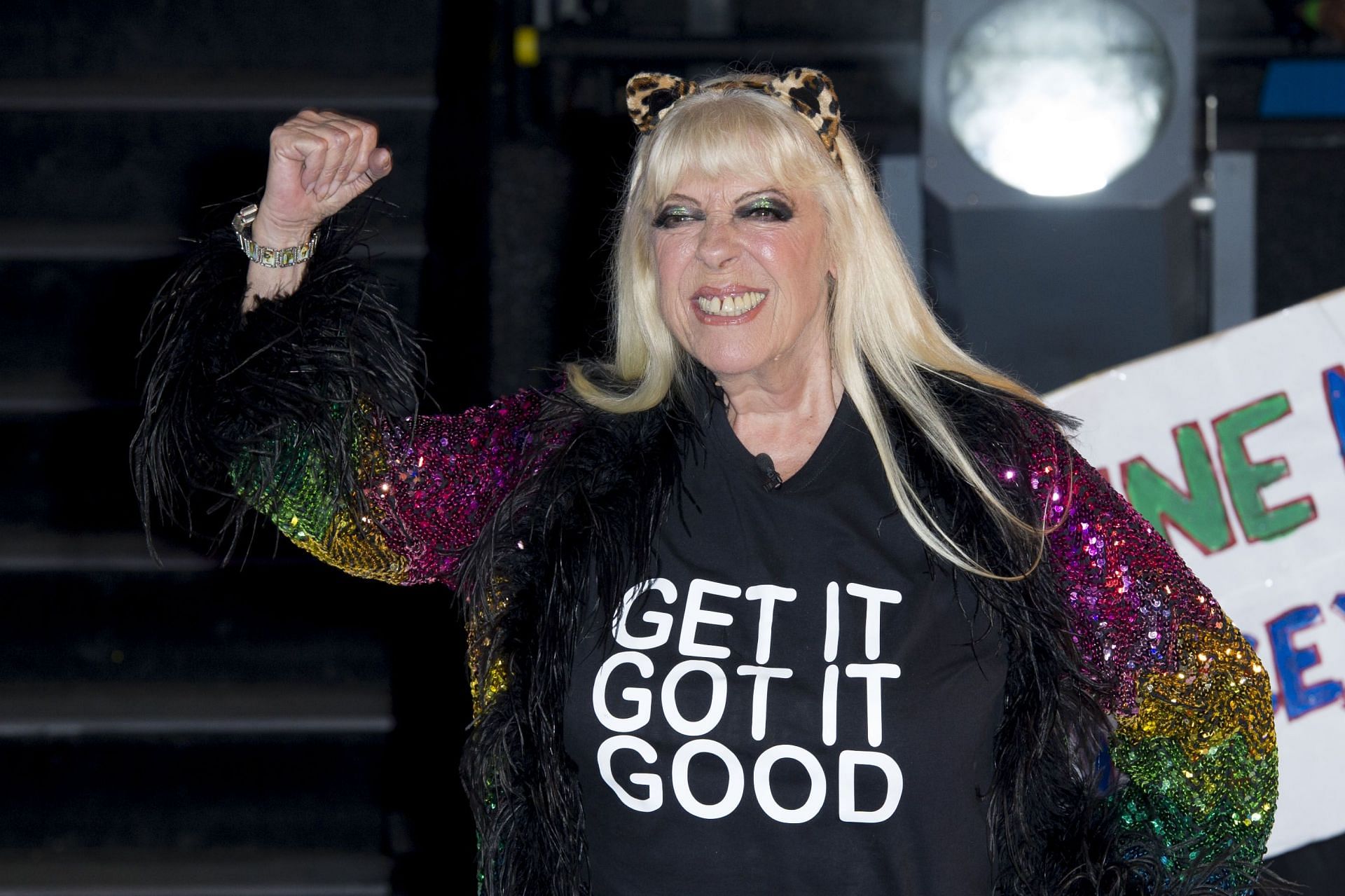 Julie Goodyear at Celebrity Big Brother (Image via Getty)