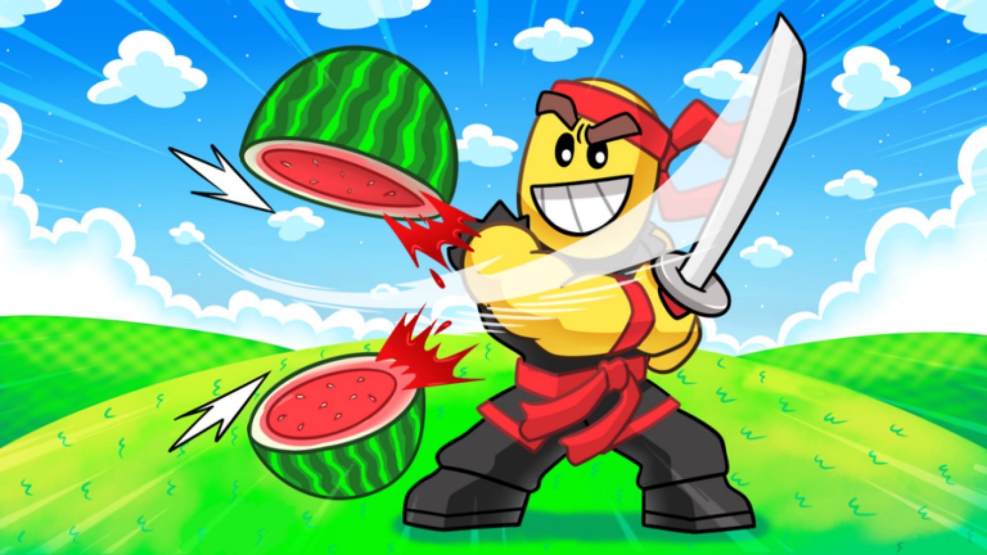 Use the active codes in Fruit Ninja Simulator to avoid grinding (Image via Roblox)