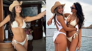IN PHOTOS: Christen Harper rocks white bikini at friend's exotic bachelorette in Cabo