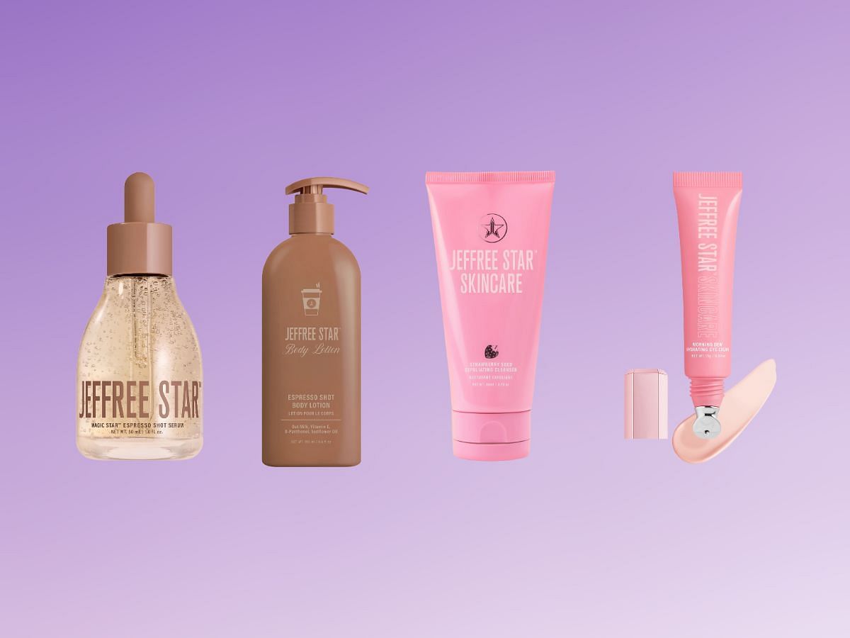 Jeffree Star skincare products  (Images via Jeffree Star Cosmetics)