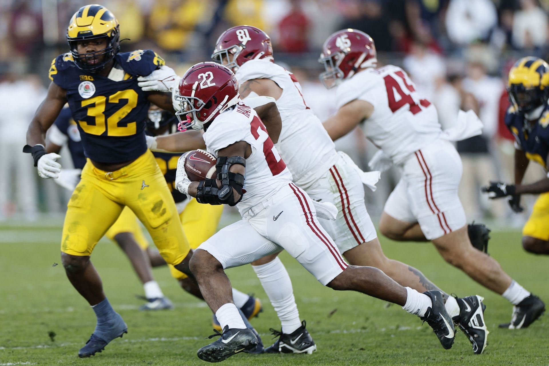 Alabama running back Justice Haynes certainly bears watching in the Tide&#039;s spring game on April 13.