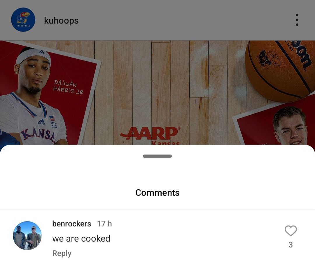 Kansas Jayhawks IG page