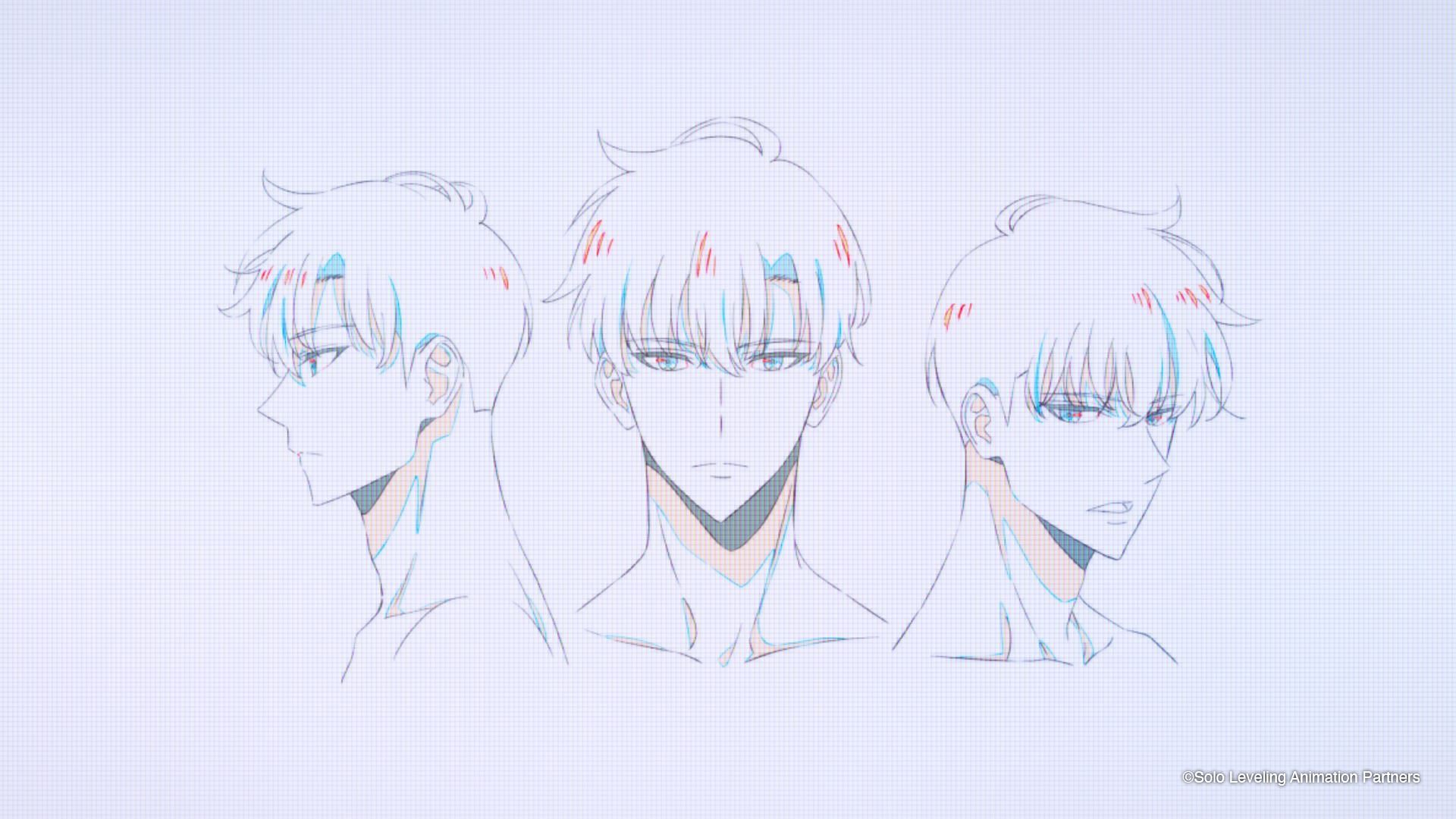 Sung Jin-Woo sketches as seen in the anime&#039;s documentary (Image via Crunchyroll)