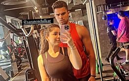[Picture] Arjun Tendulkar sweats it out in the gym with his sister Sara ahead of IPL 2024