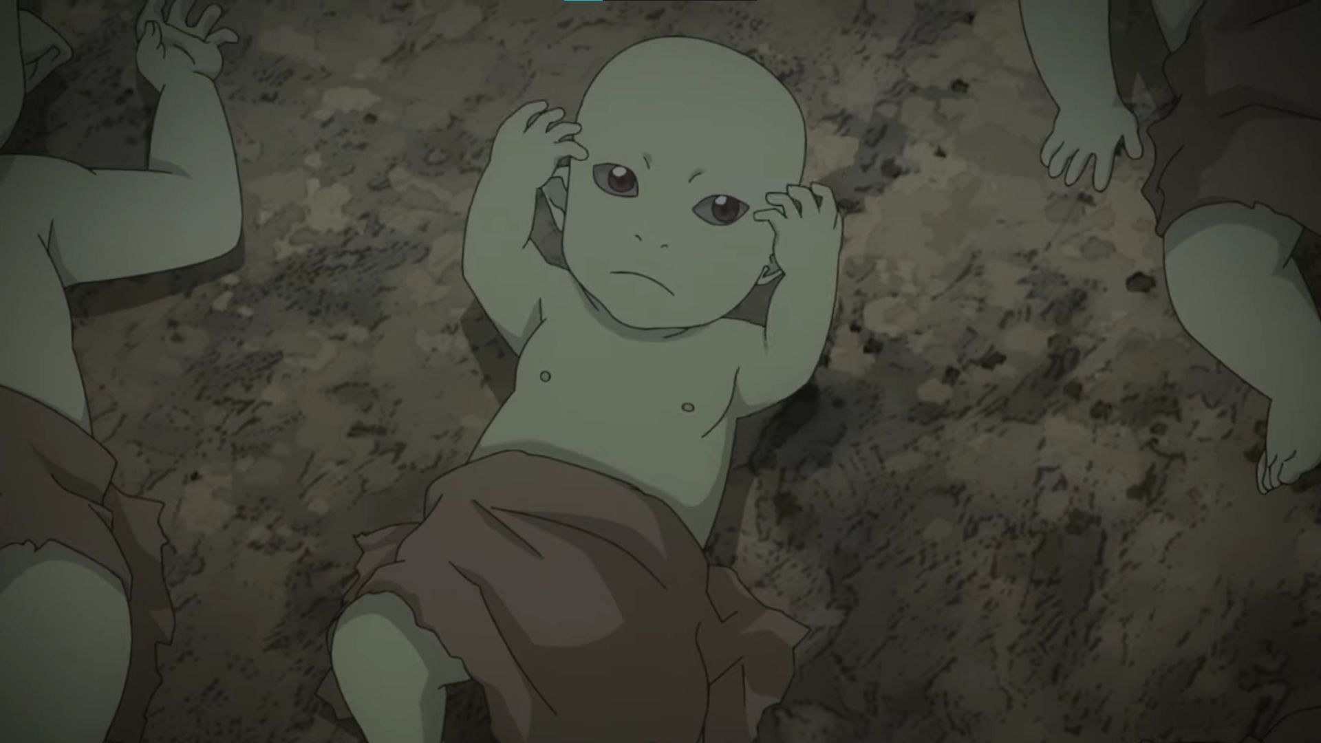 Baby Gobrou as shown in the anime (Screengrab via YouTube/ @genco promotion)