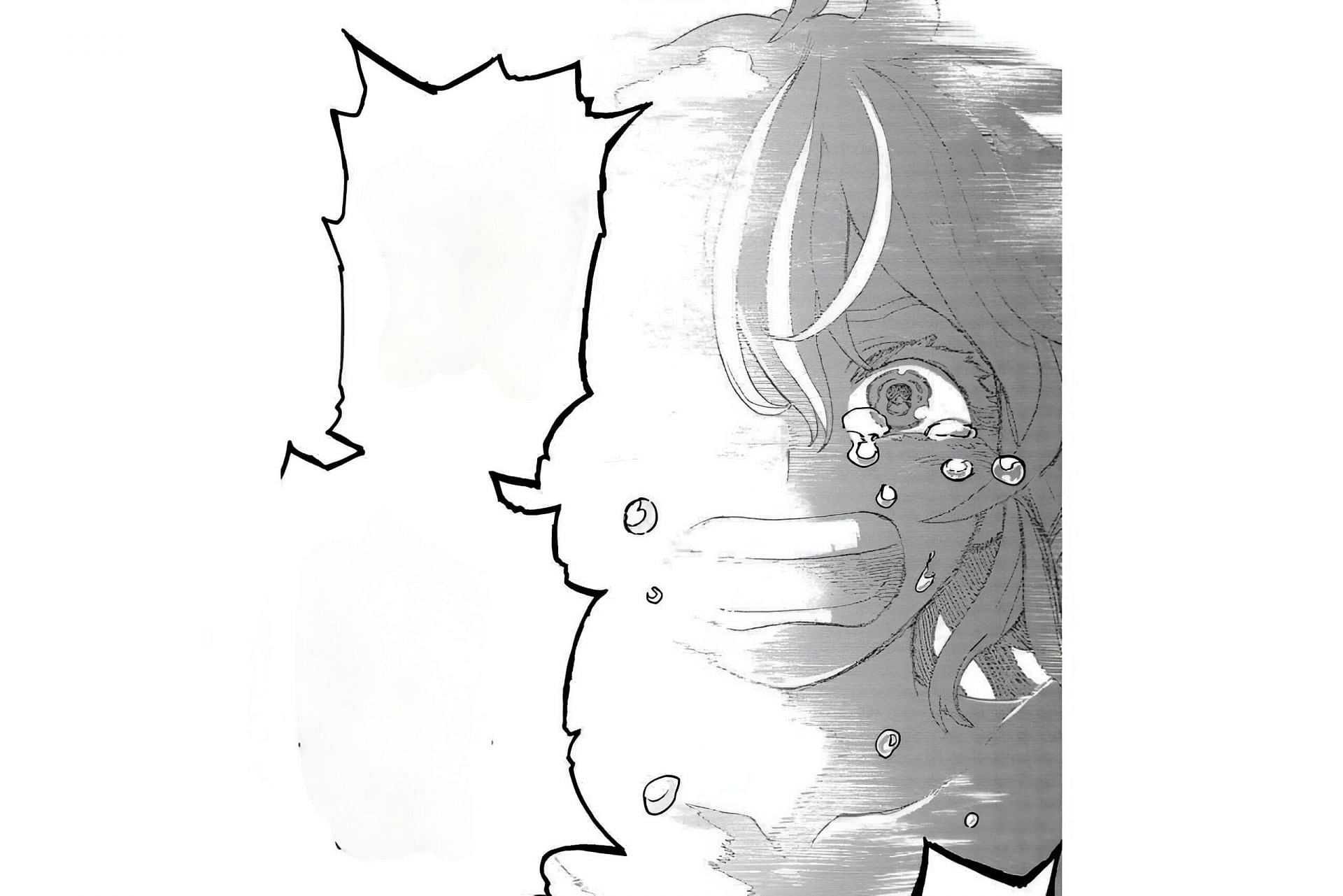 Hagakure&#039;s first glimpse as seen in the manga (Image via Shueisha)