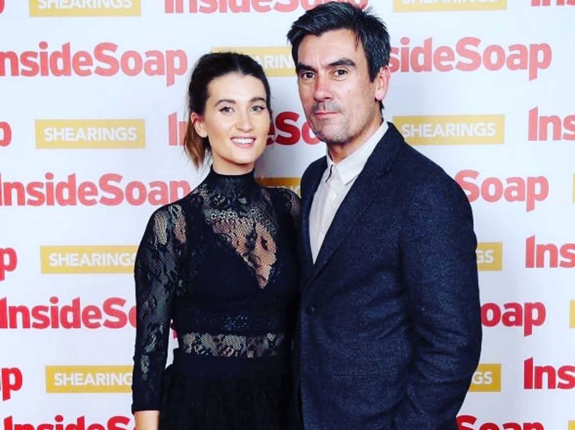 Charley Webb (L) and Jeff Hordley (R) (Image via Instagram/@miss_charleywebb)