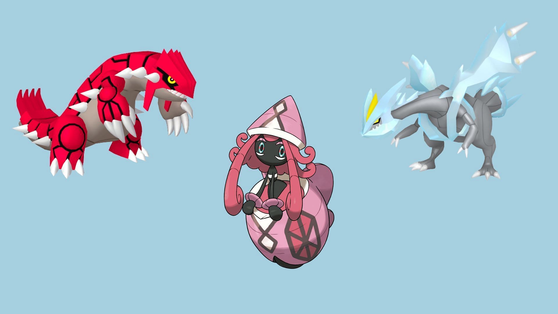 Tapu Lele, Groudon, and Kyurem  (Image via TPC)