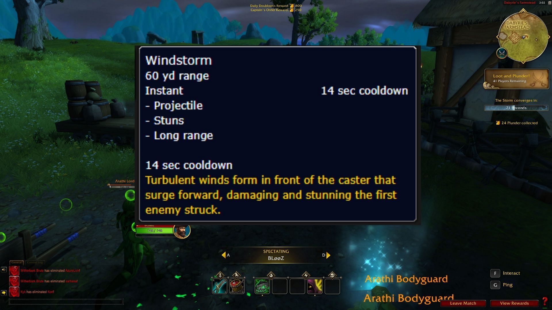 Windstorm in WoW (Image via Blizzard Entertainment)